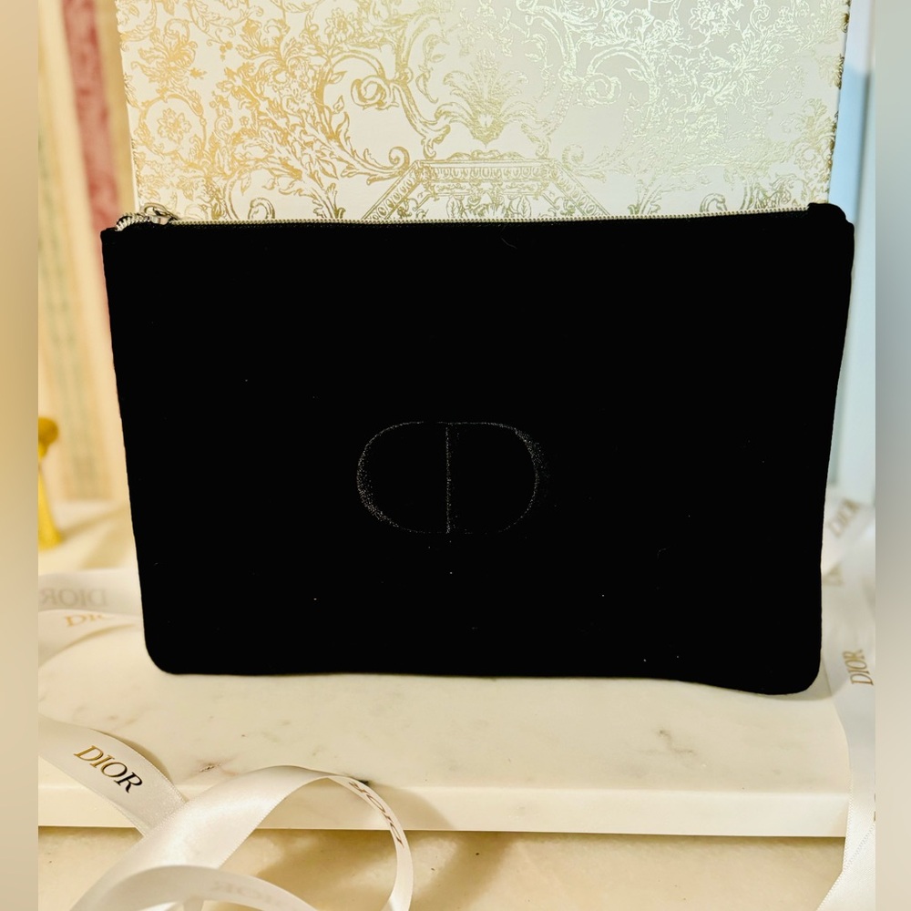 Dior Black cosmetics pouch